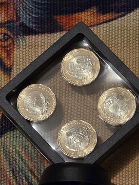 Fifa World Cup 2026 Display Case with Four Gold-Toned Collectible Coins